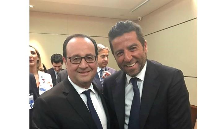 François Hollande et Eric Elkaim